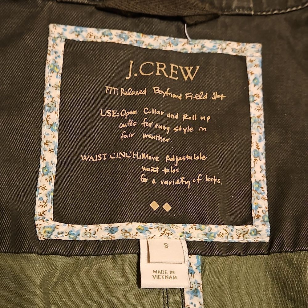 J.CREW Fit & Relaxed Boyfriend Field Jacket Size Small EUC - Picture 8 of 11